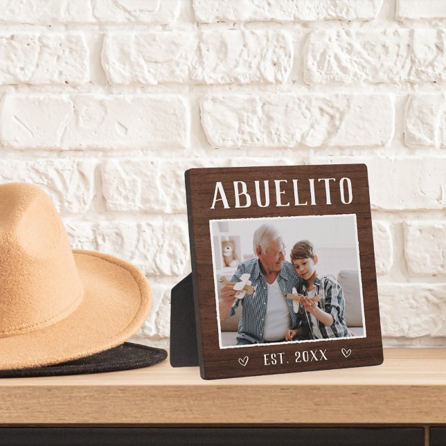 Rustic Personalized Abuelito Grandpa Plaque (Creator Uploaded)