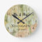 Rustic Personalized Antique Floral Wood Custom