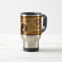 Rustic Personalized Best Baseball Coach Gifts