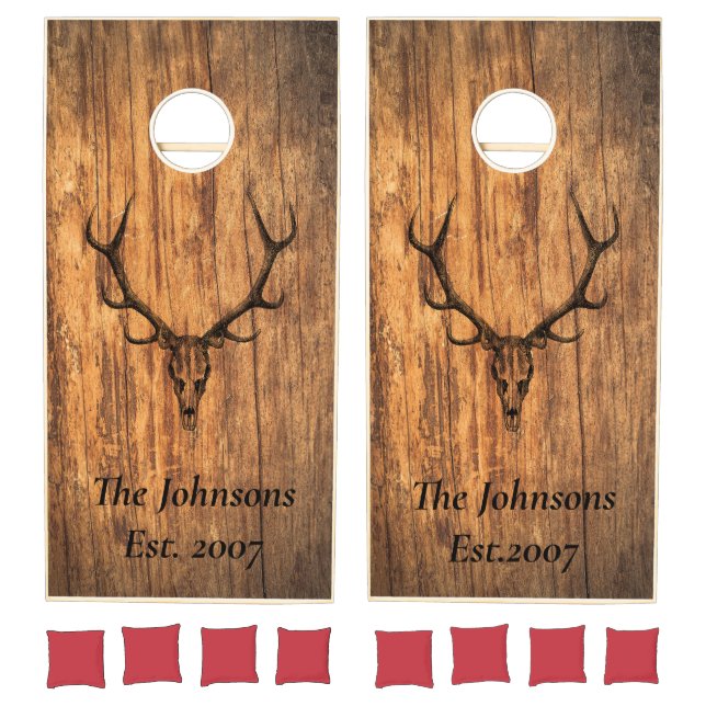 Rustic Personalized Cornhole Set (Set)