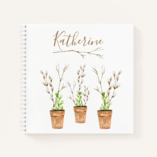 Rustic Personalized Farmhouse Country Watercolor  Notebook