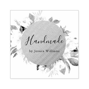 Rustic Personalized Hand Made By Rubber Stamp