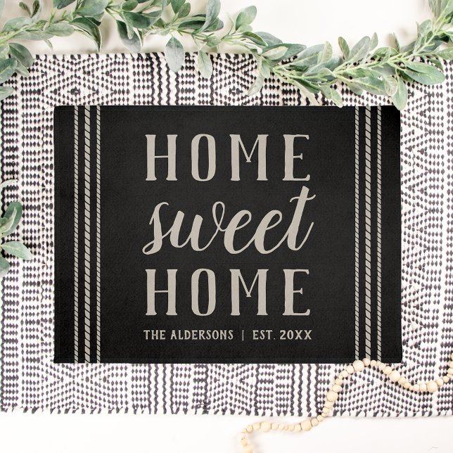 Rustic Personalized Home Sweet Home Doormat (Creator Uploaded)