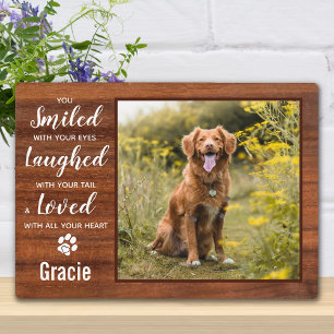 Rustic Personalized Keepsake Dog Pet Memorial Plaque