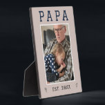 Rustic Personalized Papa & Grandpa Photo Plaque<br><div class="desc">"Celebrate your Papa or Grandpa with this rustic custom photo plaque! Perfect for displaying cherished memories, this personalized keepsake features a warm, wood-texture design that adds a cozy touch to any space. Upload your favorite photo and add your special message to create a heartfelt gift for Father's Day, birthdays, or...</div>