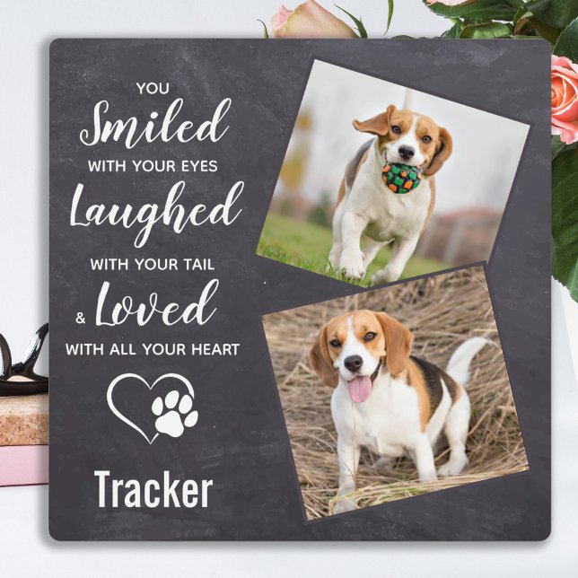 Rustic Personalized Pet Memorial Photo Plaque (Creator Uploaded)
