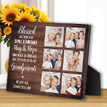 Rustic Personalized Photo Collage Grandparents  Plaque<br><div class="desc">Celebrate your grandparents with a custom photo collage plaque in a rustic wood design . This unique grandparents quote plaque is the perfect gift whether its a birthday, Grandparents day or Christmas. We hope your special keepsake grandparent gift will become a treasured keepsake for years to come. . Quote "...</div>