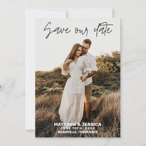 Rustic Personalized Wedding Save the Date