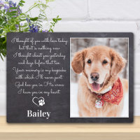 Rustic Pet Memorial Gift Sympathy Poem Dog Photo