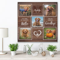 Rustic Pet Memorial Personalized Photo Collage