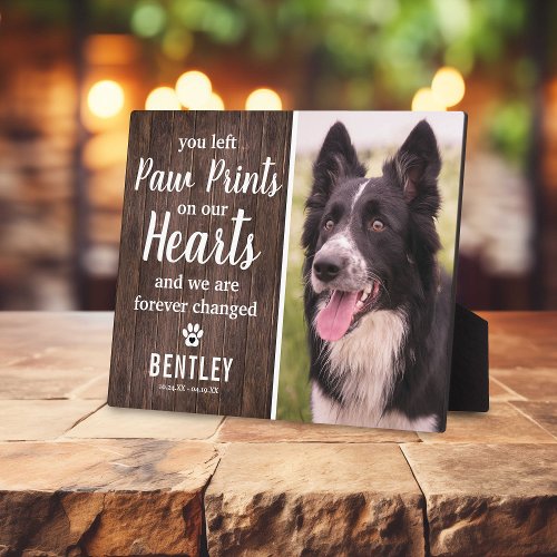 Rustic Pet Memorial | Photo Keepsake