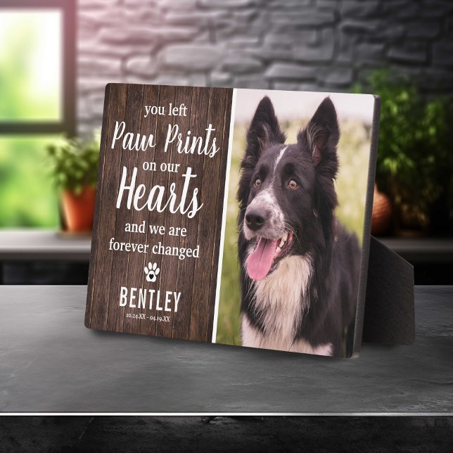 Rustic Pet Memorial | Photo Keepsake Plaque (Creator Uploaded)