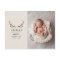 Rustic photo birth announcement