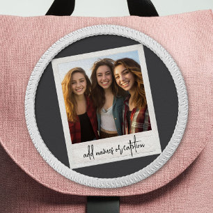 Rustic Photo Frame with Color Background and Text Patch