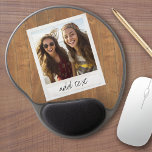 Rustic Photo Frame with Square Instagram and Wood Gel Mouse Pad<br><div class="desc">A vintage and trendy design with a retro picture border that you can add your favorite selfie or portrait of a friend. Use a square photo to create a unique and personal gift or keep the hipster puppy and make a trendy keepsake. If you need to adjust the pictures, click...</div>