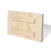 Rustic Photo Print Planked Pine Wood Wall Art Sign (Back)
