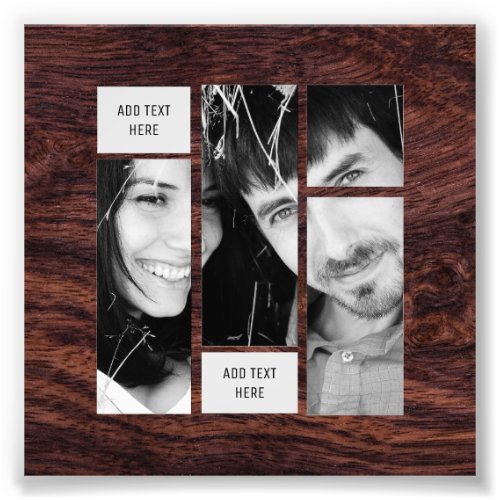 Rustic Photo Text Template _ Transfer To ANY Gift