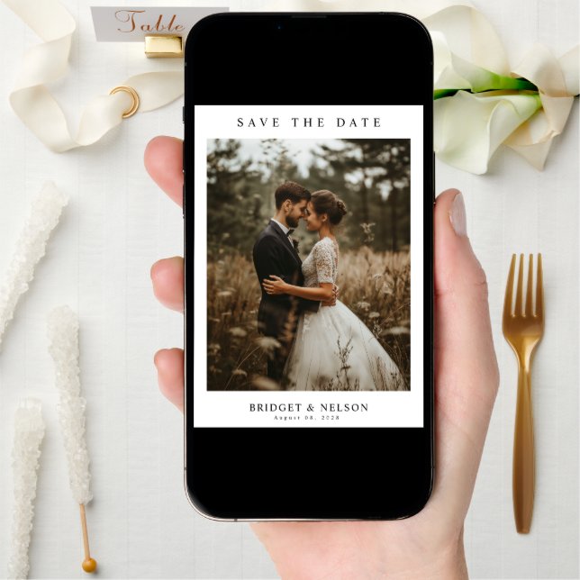 Rustic Photo Wedding Save The Date (Front Digital)