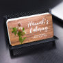 Rustic Photo Wooden Board Charcuterie Catering Business Card