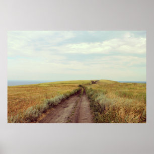 Rustic photography. Landscape print. Country photo Poster