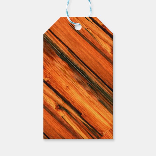 rustic pine board gift tags (Front)