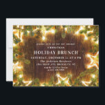 Rustic Pine Cones Branch HOLIDAY BRUNCH Invitation<br><div class="desc">Holly Berry Pine Cones Branch Rustic Christmas Party Invitation.
 For further customization,  please click the "customize further" link and use our design tool to modify this template.</div>