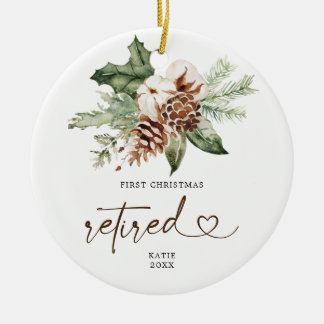 Rustic Pine First Christmas Retired Ornament Gift