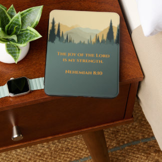 Rustic Pine Tree Forest Mountain & Bible Verse Kindle Cover
