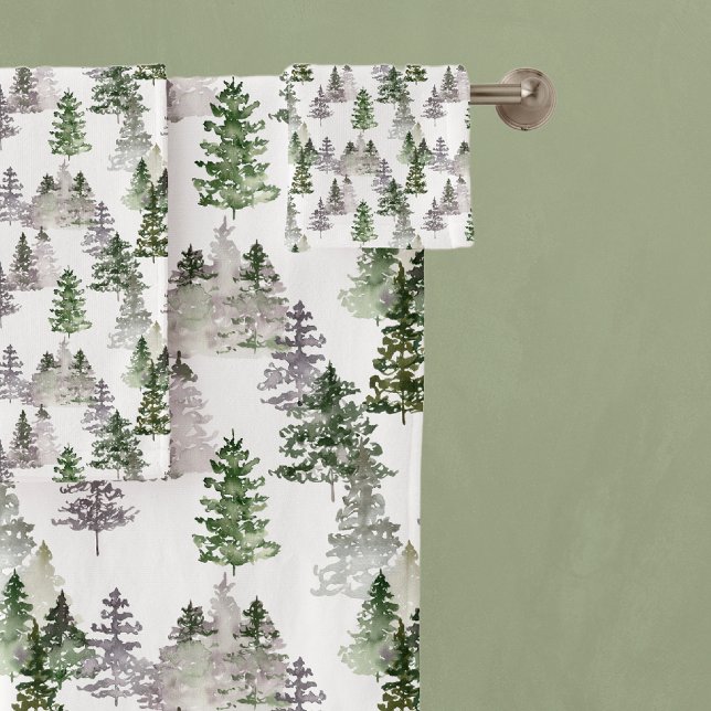 Rustic Pine Trees  Bath Towel Set (Creator Uploaded)