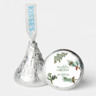 Rustic Pine Trees Forest Greenery Wedding Hershey®'s Kisses®