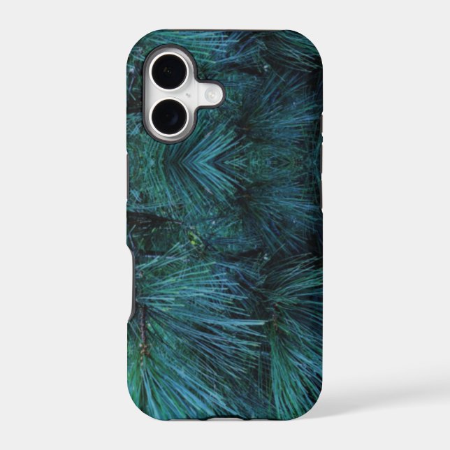 Rustic Pine trees | pine forest | green conifers  Iphone Case (Back)