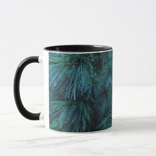 Rustic Pine trees  pine forest  green conifers Mug
