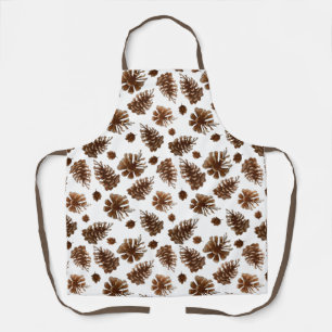 Rustic Pinecone All-Over Print Apron