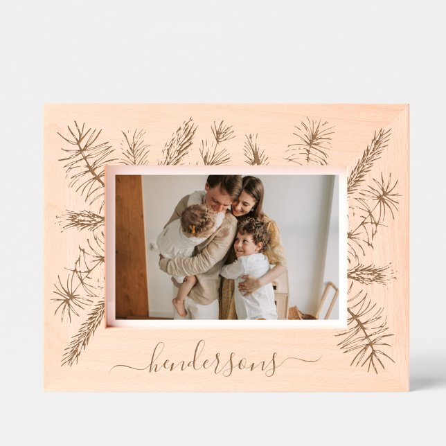 Rustic Pines Custom Name Whimsy Script Engraved Frames (Creator Uploaded)