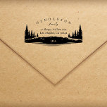 Rustic Pines Elegant Family Return Address Self-inking Stamp<br><div class="desc">This custom return address stamp featuring rustic image of pine trees and elegant typography is perfect for your family, whether you leave in the woodland area or are a hiking and nature enthusiasts. Create your own by clicking on the ´Personalize´ button and changing the template text to your own. Don´t...</div>