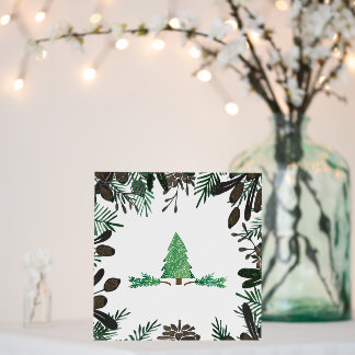 Rustic Pines Pine Cones And Branches Banner Foam Board