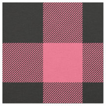 Rustic Pink and Black Buffalo Plaid