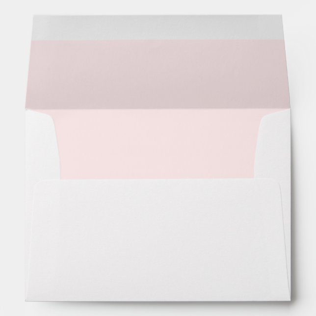 Rustic Pink Color Inside simple Envelope (Back (Bottom))
