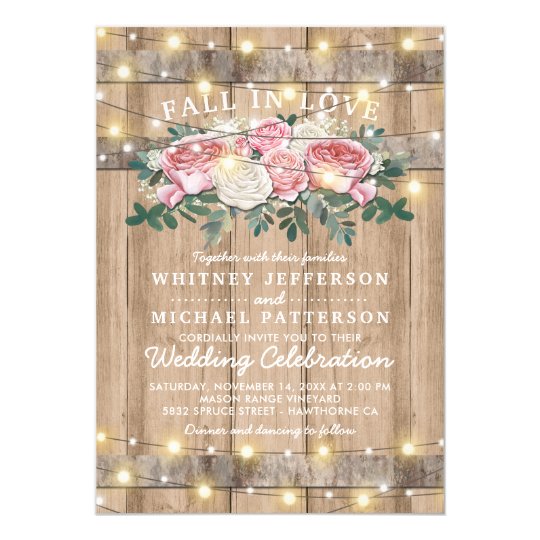 Rustic Pink Cream Eucalyptus Fl Wedding Invitation Rustic Pink Cream Eucalyptus Fl Wedding Invitation
