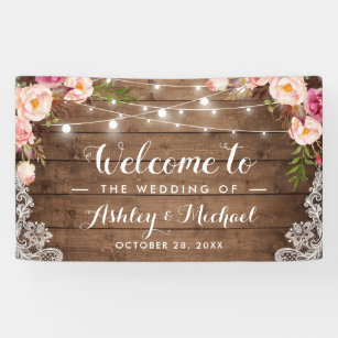 Reception Wedding Banners Zazzle