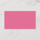 Rustic Pink Lips Business Card Template (Back)