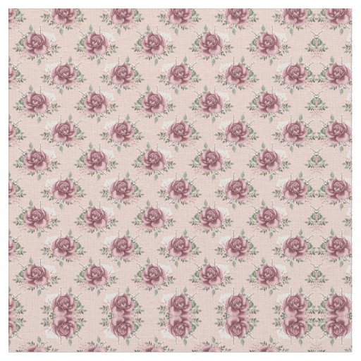 Rustic pink rose gold green bohemian floral fabric