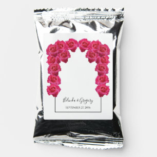 Rustic Pink Roses Wedding Coffee Drink Mix