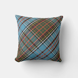 Rustic Plaid Anderson Tartan Throw Pillow