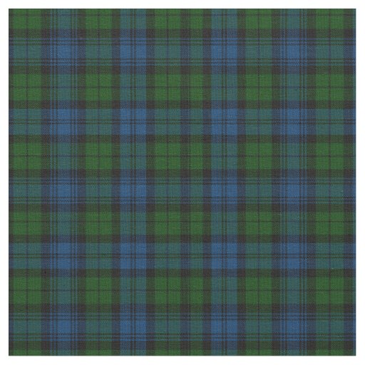Rustic Plaid Campbell Military Green Tartan Fabric