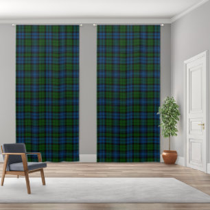Rustic Plaid Campbell Military Tartan Blackout Curtains