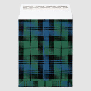 Rustic Plaid Campbell Tartan Envelope Mailers
