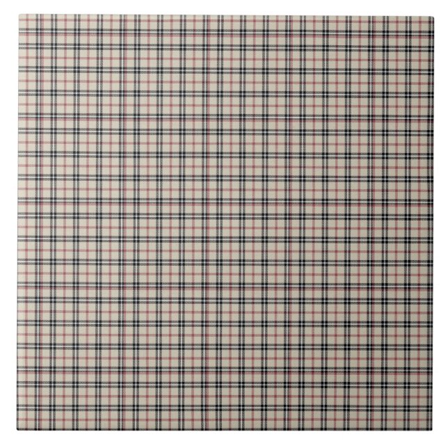 Rustic Plaid Ceramic Tile (Front)