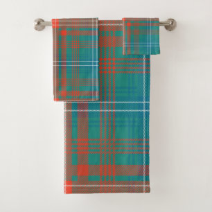 Rustic Plaid Check Wilson Tartan Bath Towel Set