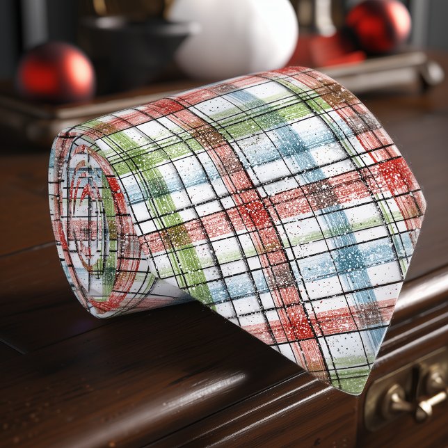 Rustic Plaid Christmas Necktie (Creator Uploaded)
